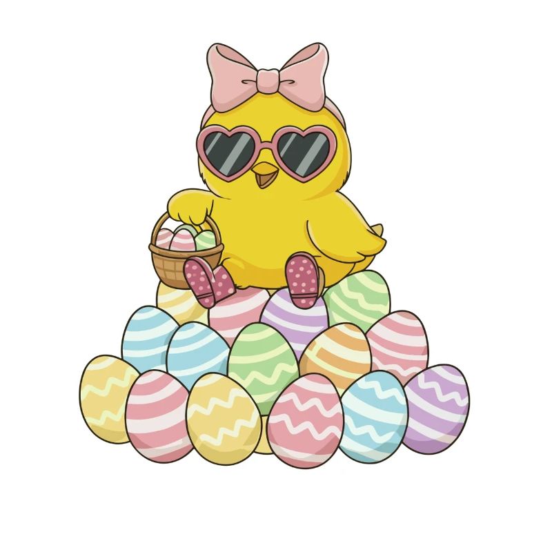 Pastel Chick Easter Egg Parade