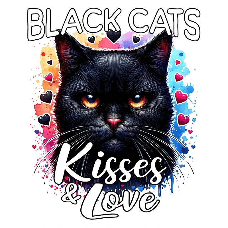 Schwarze Katze Liebe