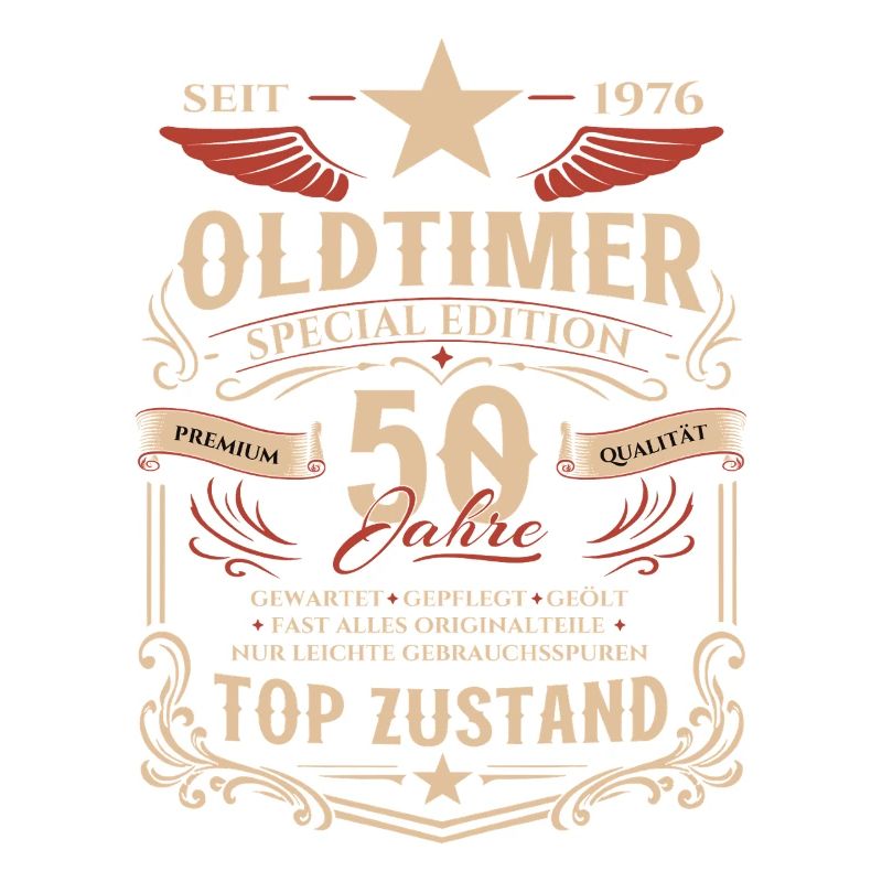 50. Geburtstag Geschenk Mann Oldtimer Vintage 1976