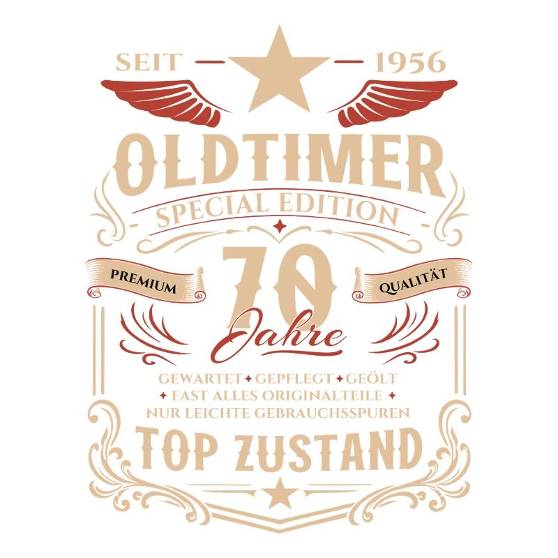 70. Geburtstag Geschenk Mann Oldtimer Vintage 1956