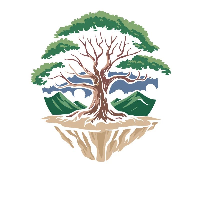 Bauminsel Kreislandschaft