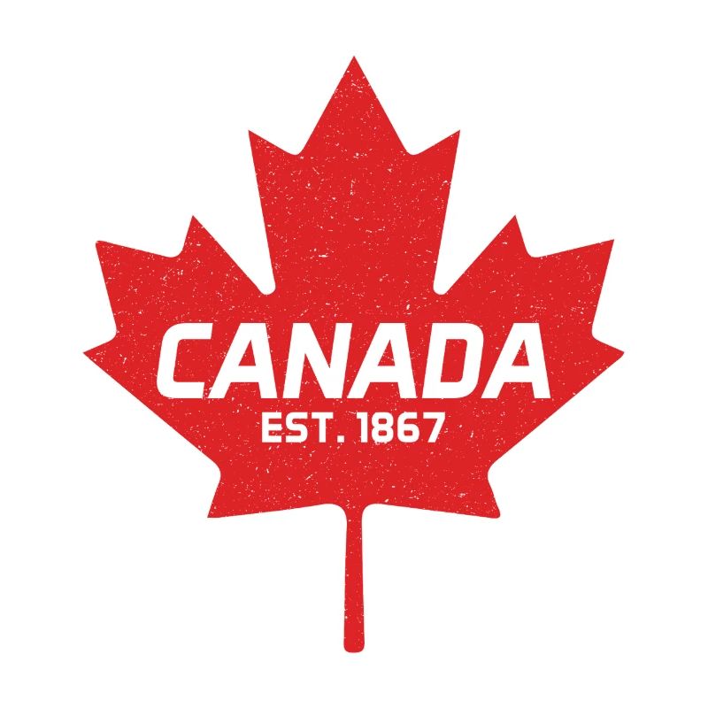 Canada Est 1867 Vintage Canada Maple Leaf
