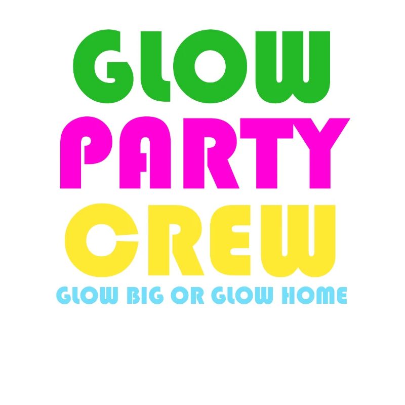 Lustiges Retro Glühen-Party-Crew-Glühen-großes oder Glühen-Haus