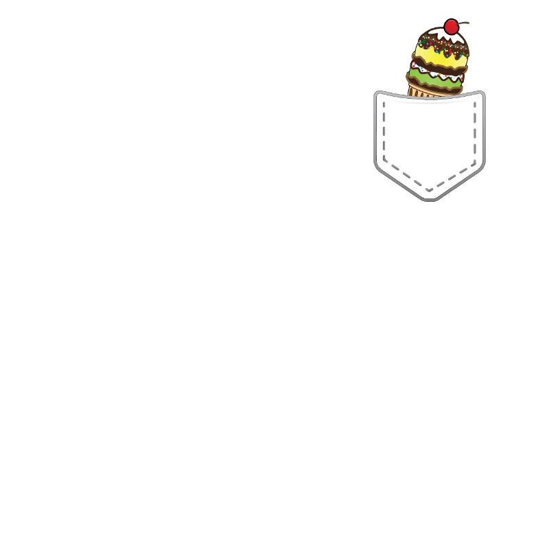 Pocket von Eiscreme Eis Geschenk