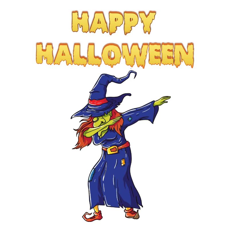 Happy Halloween Dabbing Witch