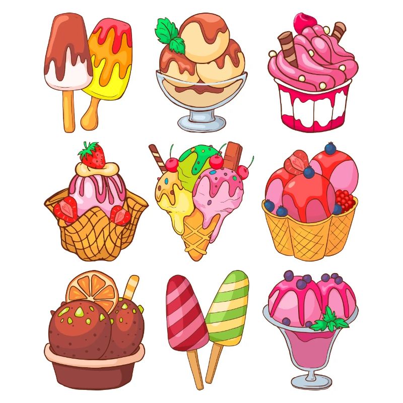 Eis Speiseeis Eiskrem Eiscreme Kugeleis Eisbecher