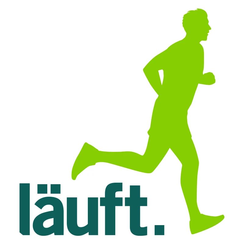 Läufer Mann läuft. Vector