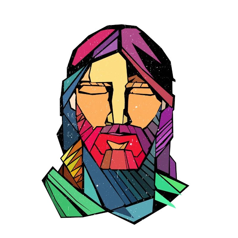 Low Polygon Jesus Christ | Christian gift