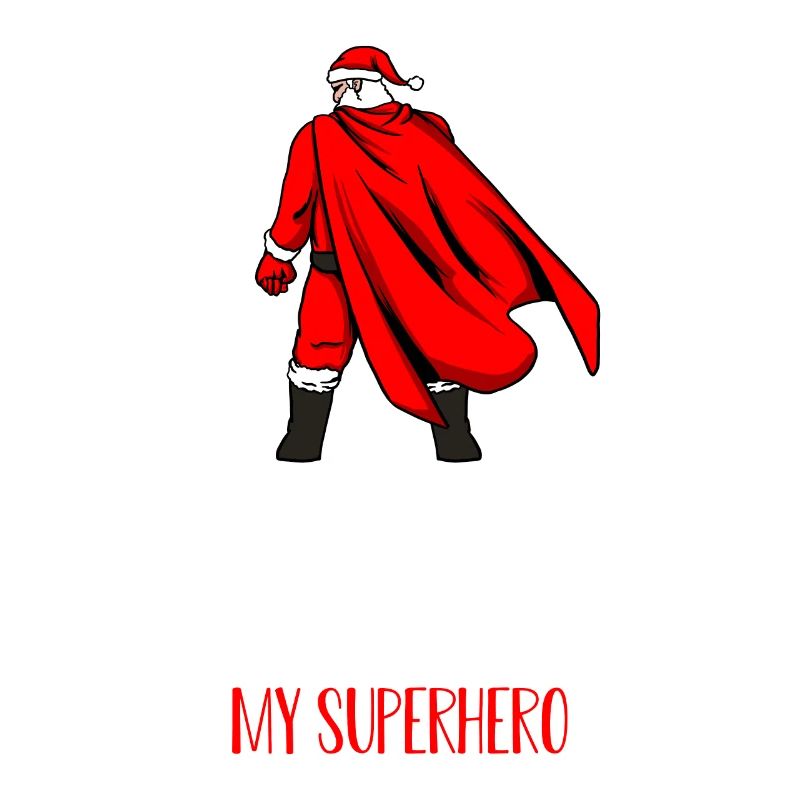 Weihnachtsmann Superheld Geschenk
