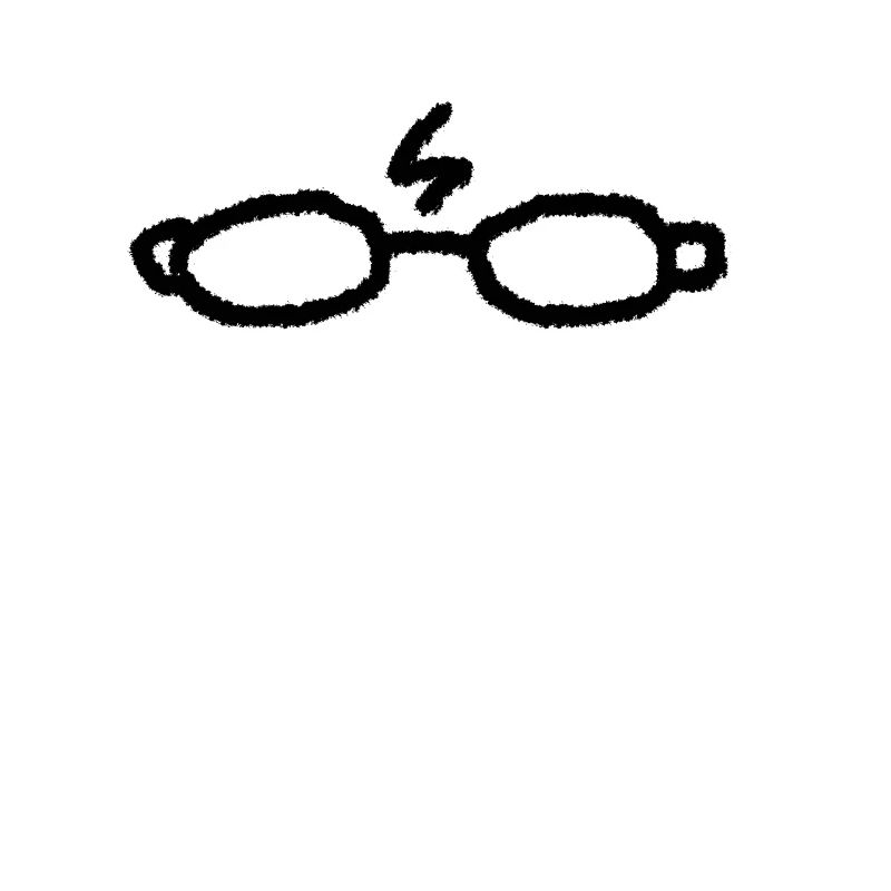 Glasses with lightning magic magic gift cool