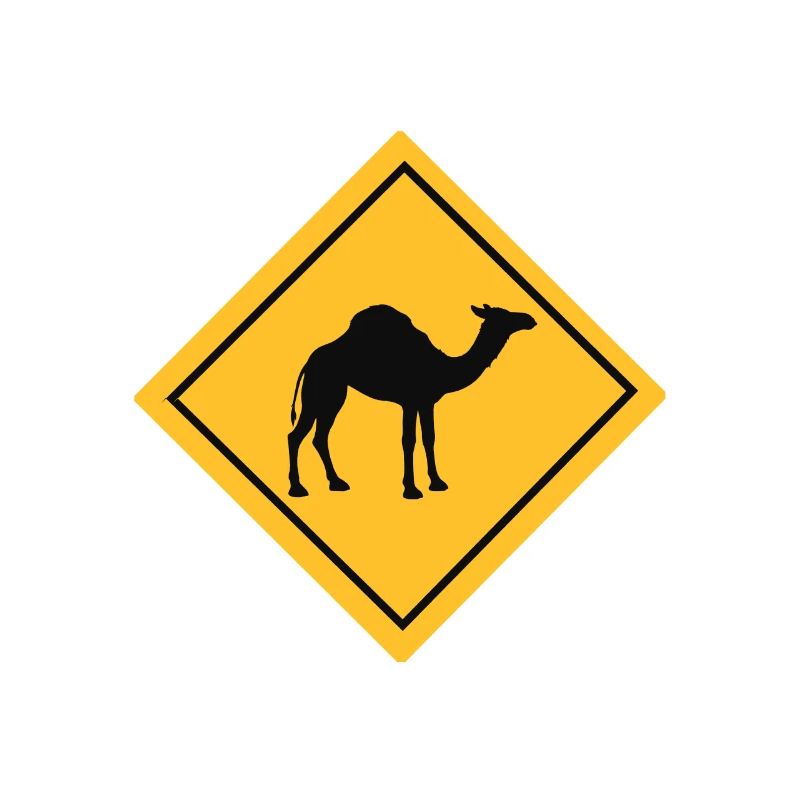 Kamel Camel Dromedar Silhouette Geschenkidee