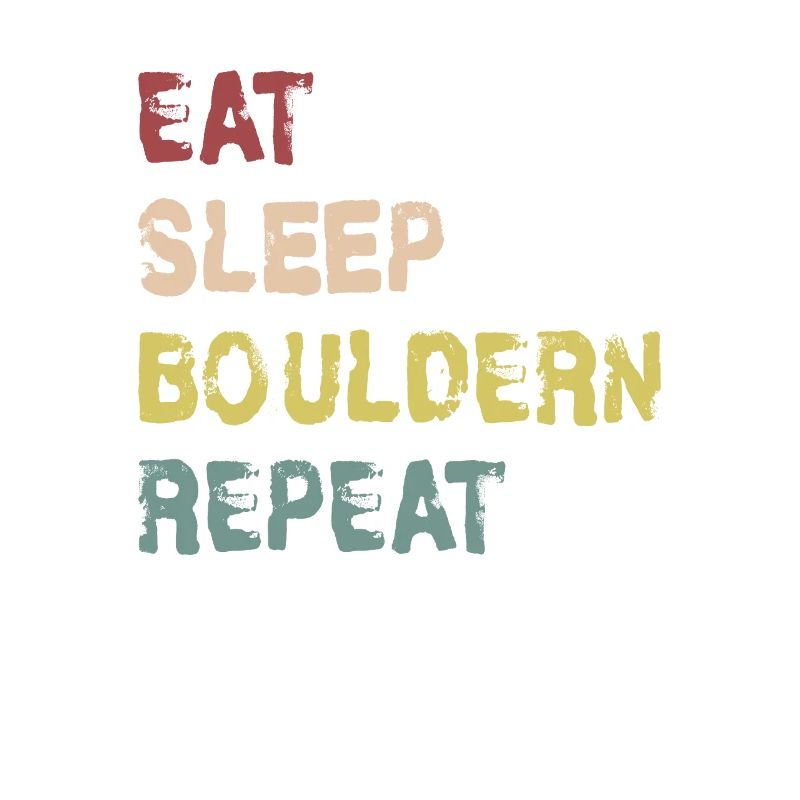 Eat Sleep Bouldern Repeat Design Geschenkidee