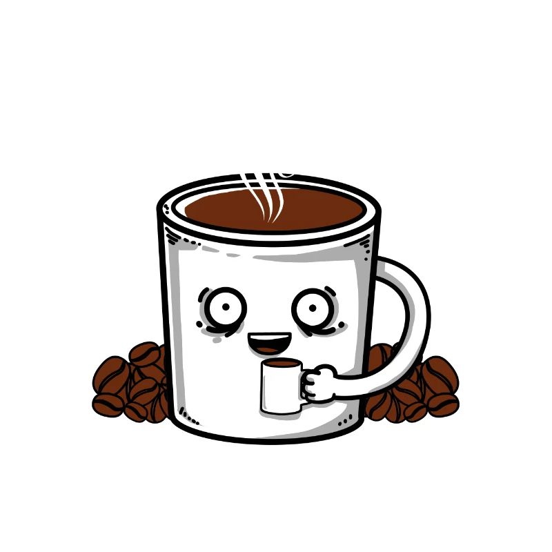 Kaffee Kaffeebohnen Coffee Tasse Kostüm Geschenk
