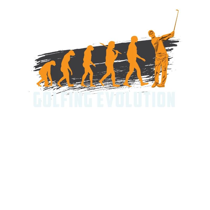 GOLFING EVOLUTION Golfer Golf Motiv