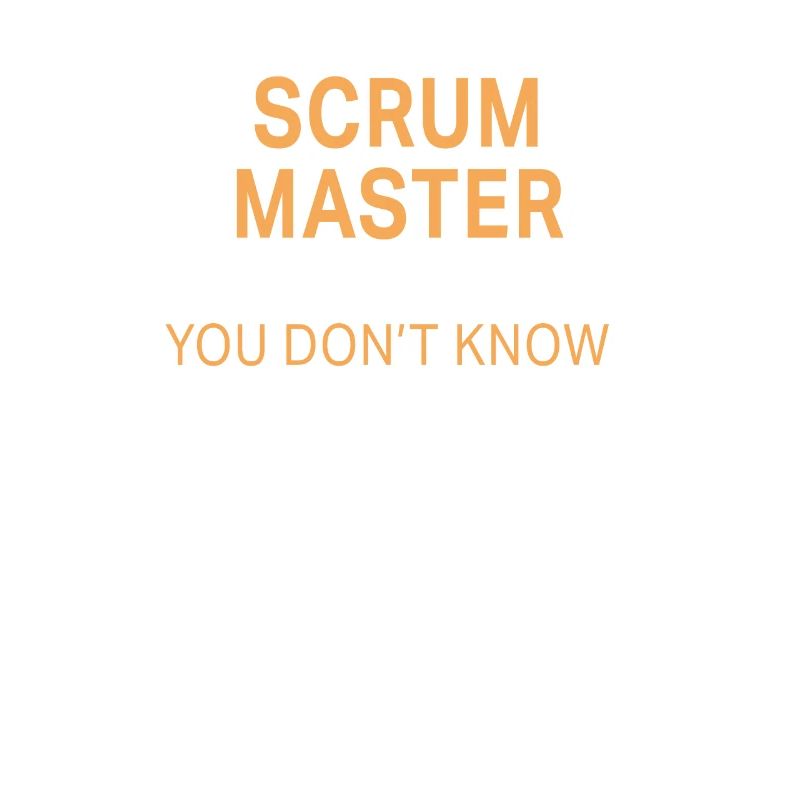 Funny Scrum Master Solve Problems design