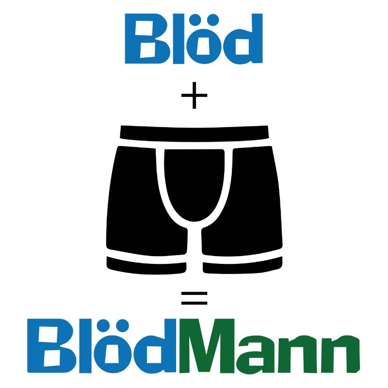 Blödmann Mann Idiot Geschenk provokant Spruch Idee