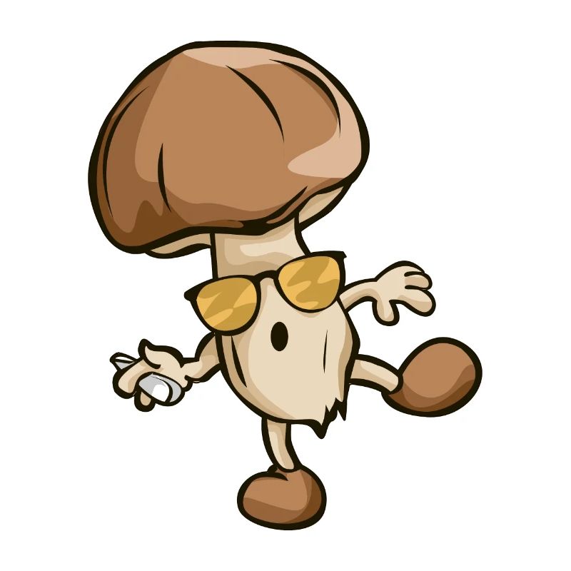 Joint de champignon cool marijuana d'herbe de Kiffen
