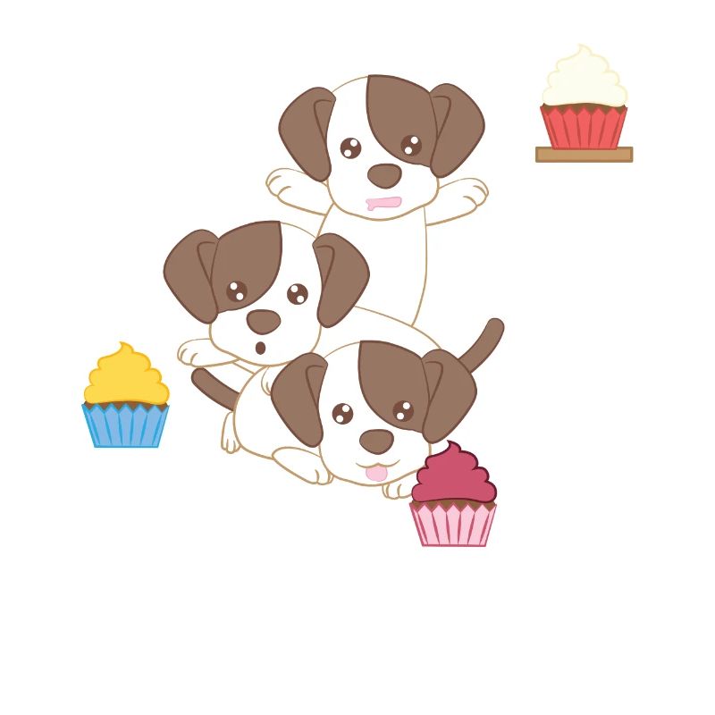 Jack Russel - Terrier - Gâteau - Cupcake