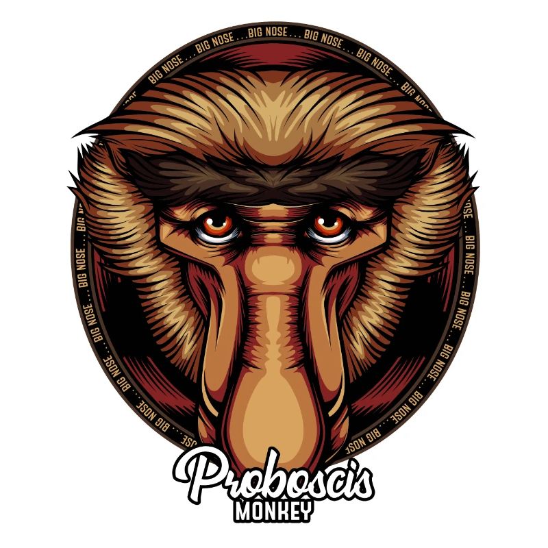 Proboscis Monkey Face Wildlife Wildlife Gift