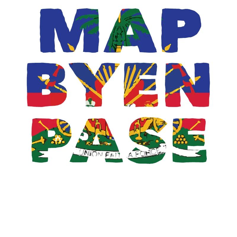 Haiti Haitian Pride Map Byen Pase I Gift