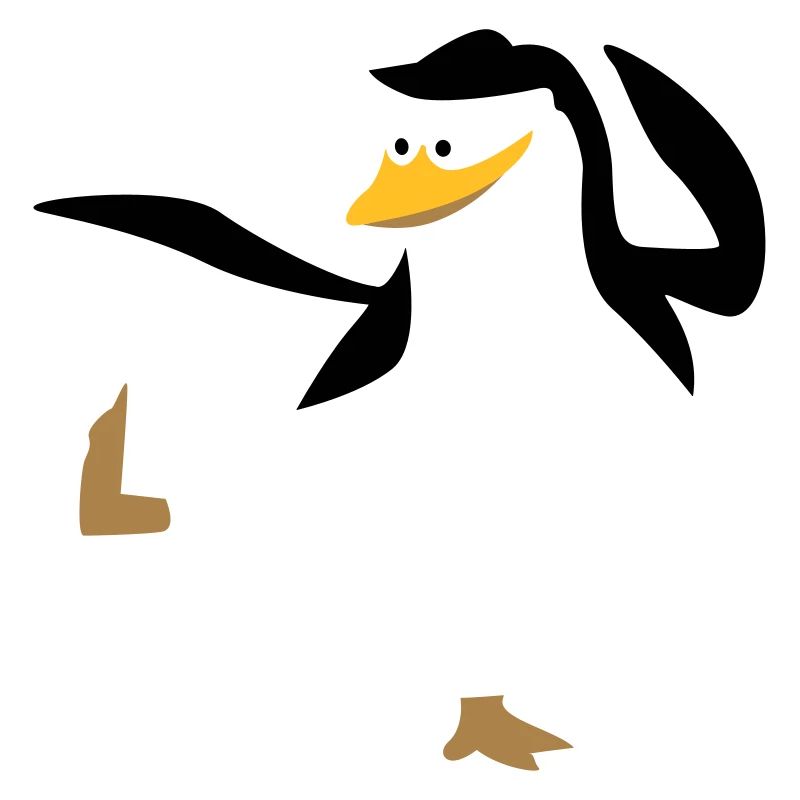 Penguin doing karate sport