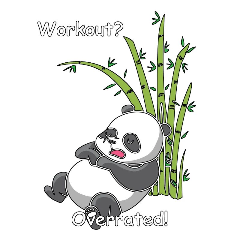 Schlafender Panda - Workout? Overrated