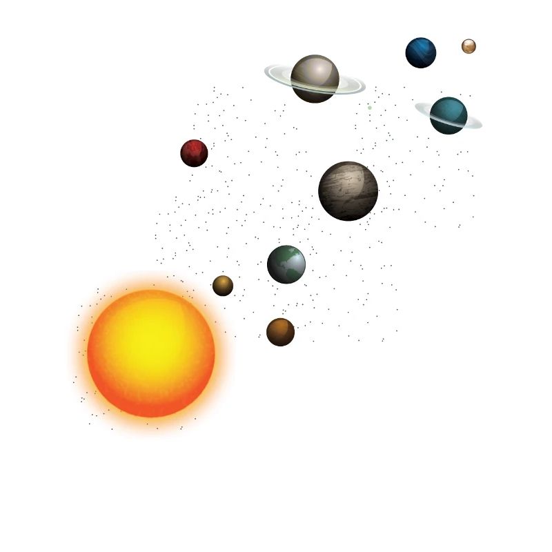 Solar System Space 8 Planets & Sun space lover Shi