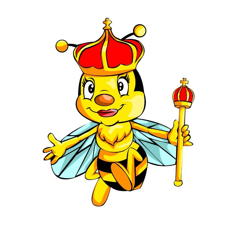 bee bee queen queen bee drawing design