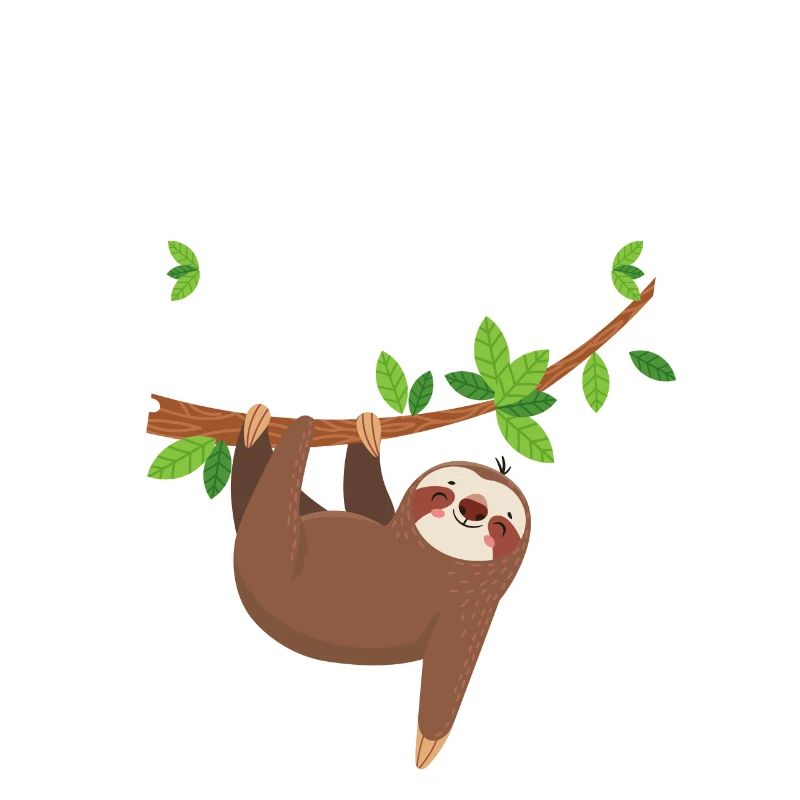 Caffeinated Sloth - Funny Sloth Coffee Lover Gift