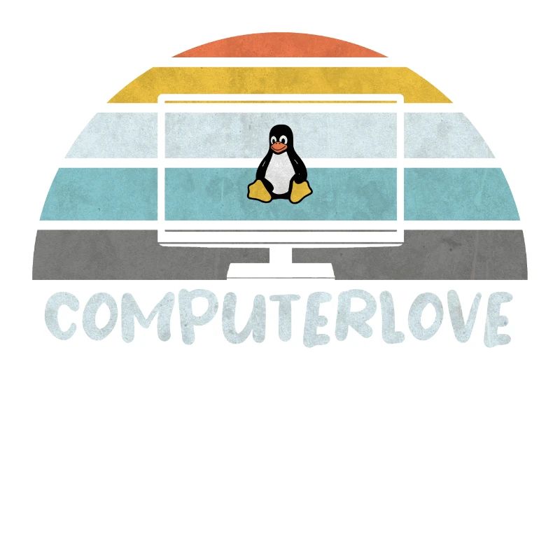 LINUX PINGUIN PROGRAMMIERER TUX PC COMPUTERLOVE