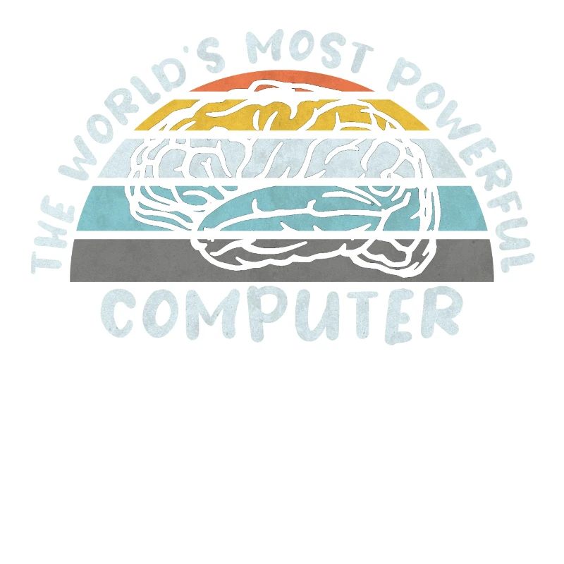 COMPUTER BRAIN LINUX SUPERBRAIN GEEK VINTAGE TECH