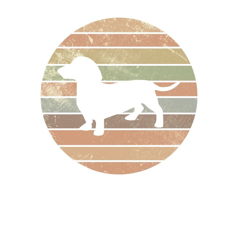 Cadeau de chien rétro teckel teckel teckel