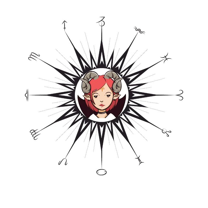 Sternzeichenkreis Widderfrau