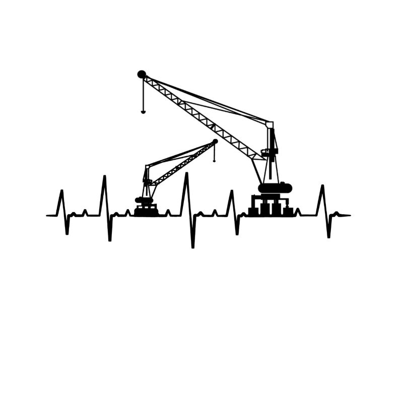 Crane cranes crane operator construction site excavator gift