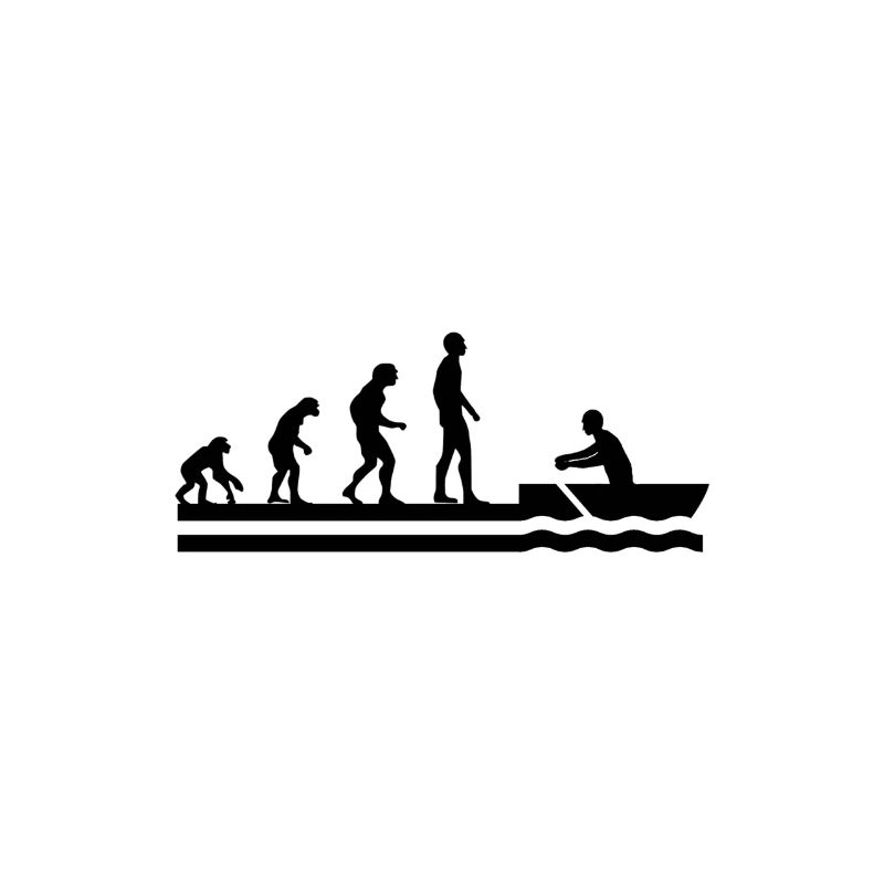Evolution rowing rowing sport hobby