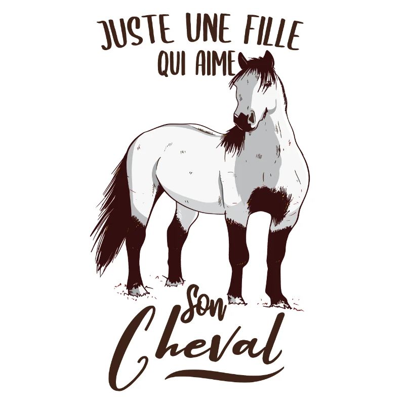 Nur ein Mädchen, das ihr Pferd liebt