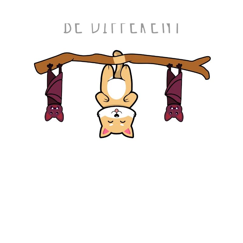 Be Different Mignon Chat Sois Anders