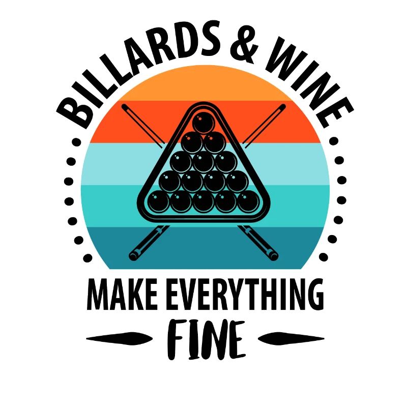 Pool Billiards Queue Billiards Player Retro Vintage