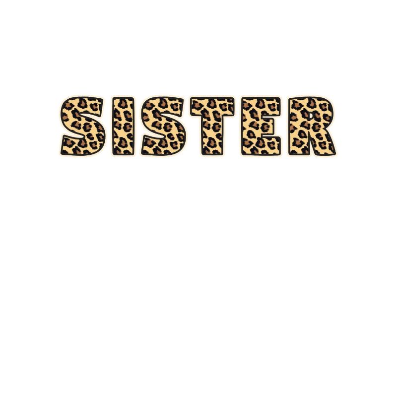 Schwester Leopard Muster Geschenk