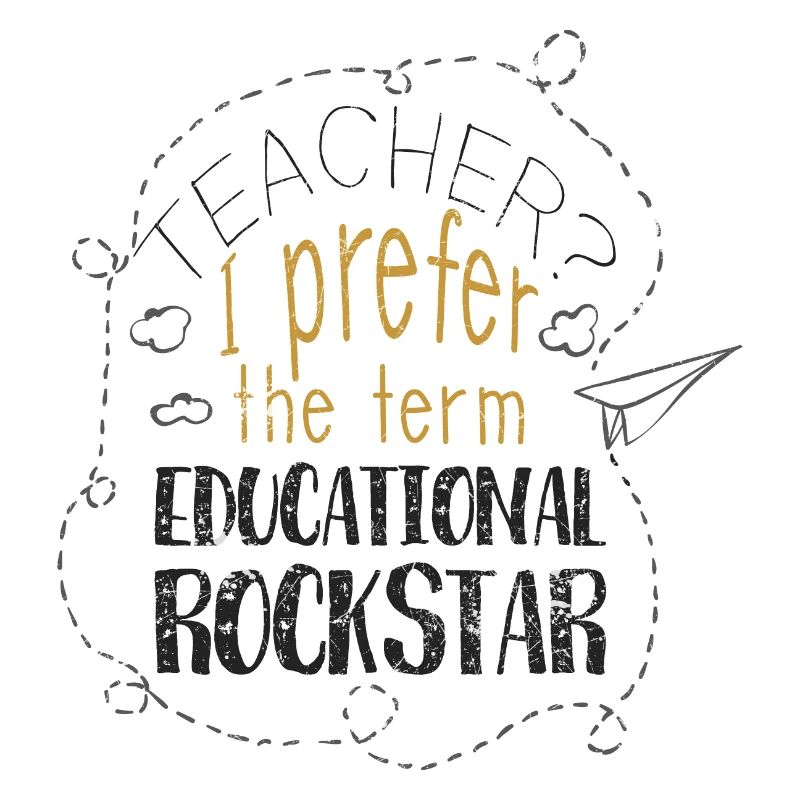 BILDUNG ROCKER LEHRER ROCK LEHRERIN STAR GESCHENK