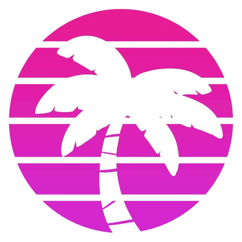 Palm Tree Sunset Lovers