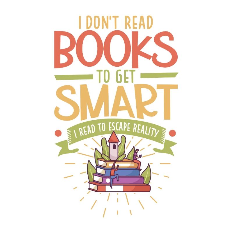 Book Reader Reading Literature Bookworm Gift Idea