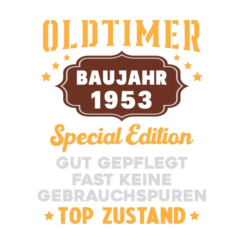 Oldtimer Baujahr 1953 Geburtstagsgeschenk