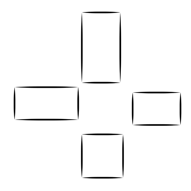 Square Pattern Four Shapes