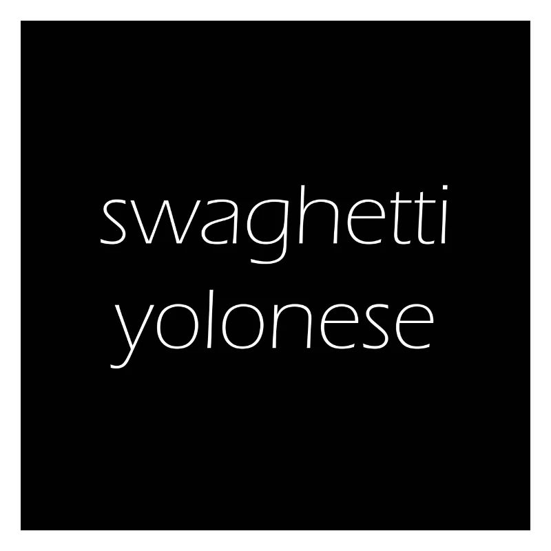 Swaghetti Yolonese! Black check gift idea