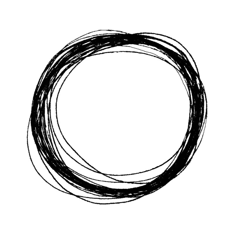 Circle black small / gift gift idea