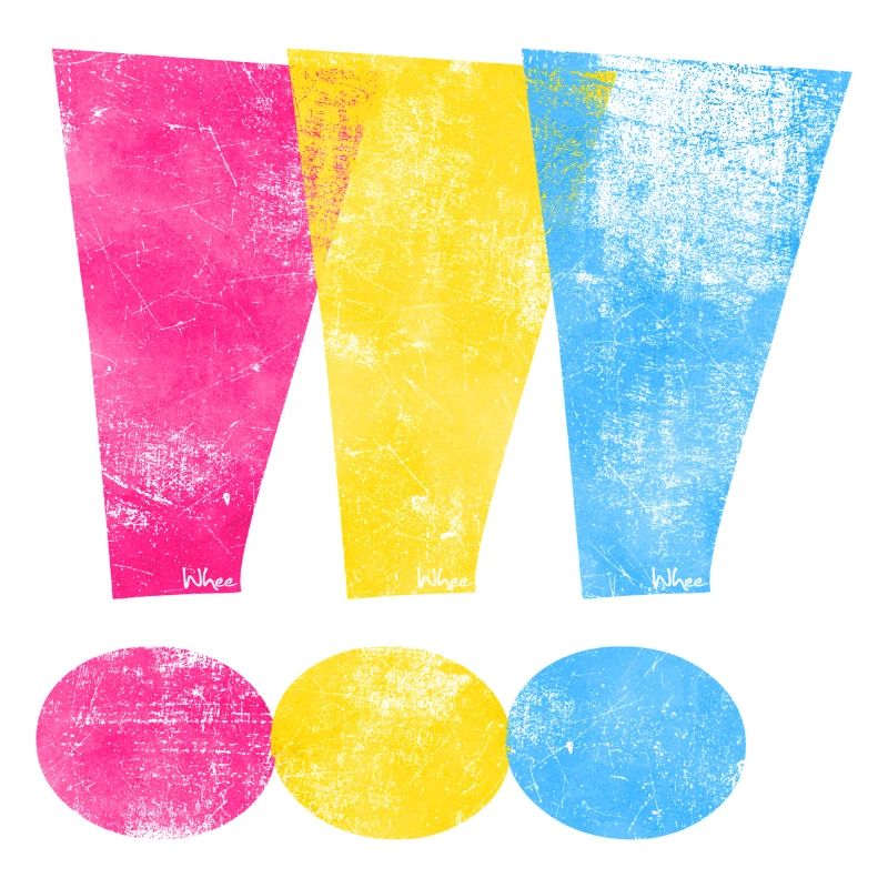 Pansexual Pride Exclamation Points