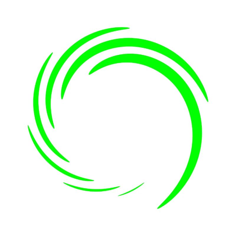 Circle Vortex Circular shape Green