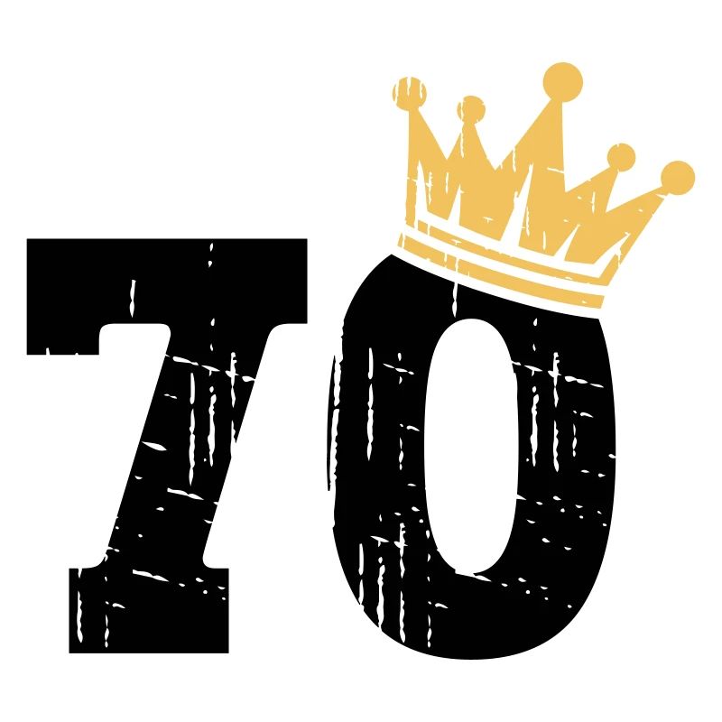 70 Krone 70. Geburtstag 70 Jahre