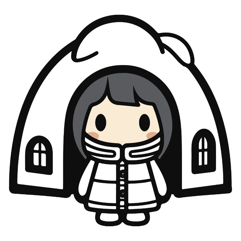 Winter Eskimo Iglu Comic